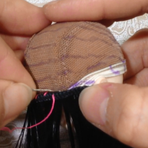 Doll wig making with Parabox supplies